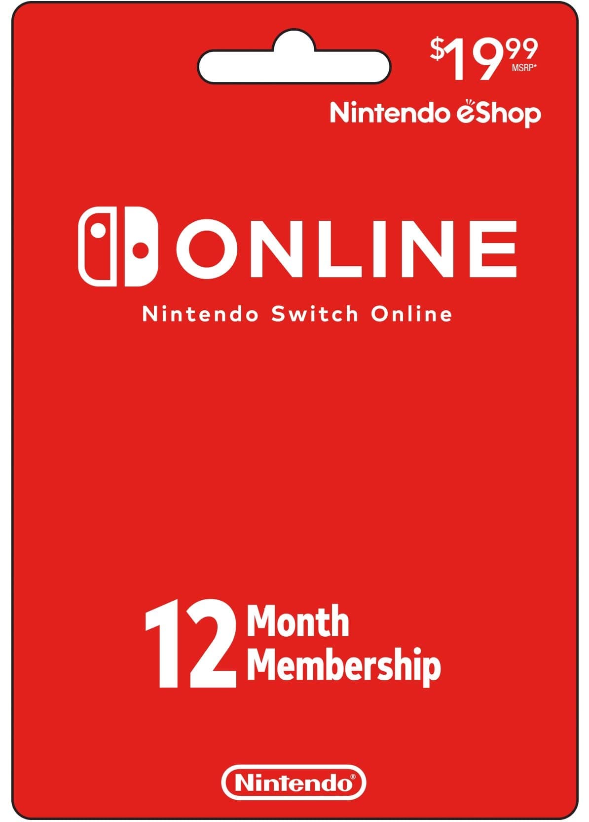 Nintendo gift card