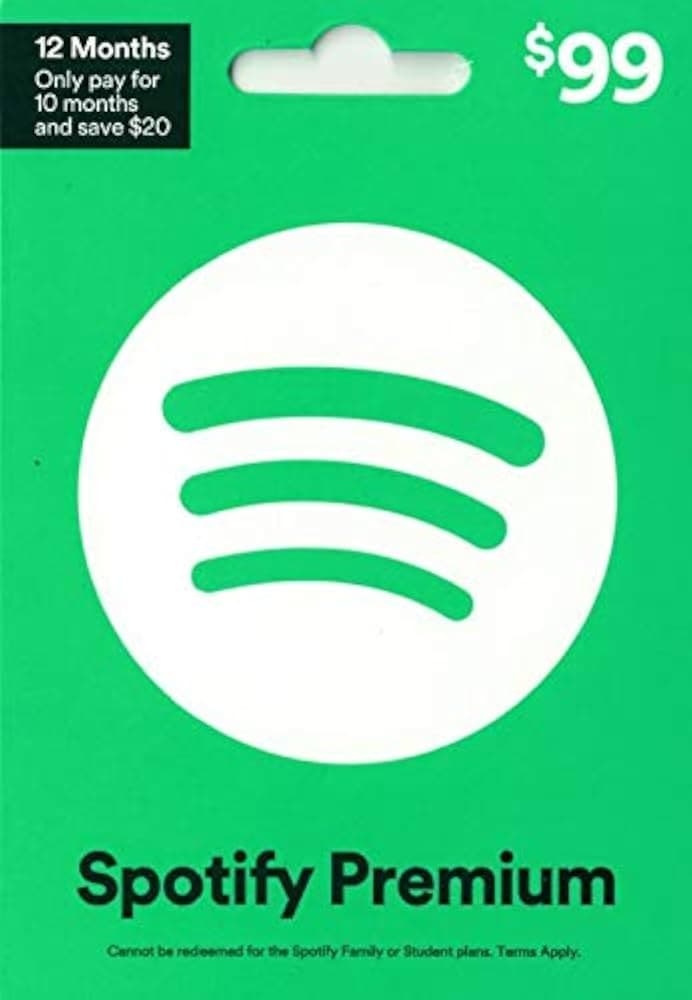 Spotify gift card
